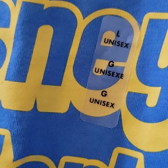 Walt Disney World PARKS Blue And Yellow Castle Adult Shirt Large NWT - Picture 4 of 6